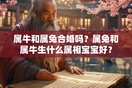 属牛和属兔合婚吗？属兔和属牛生什么属相宝宝好？
