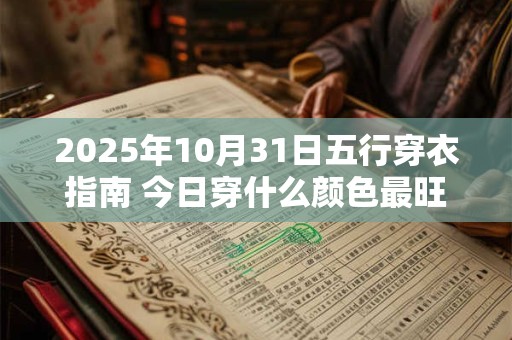 2025年10月31日五行穿衣指南 今日穿什么颜色最旺运