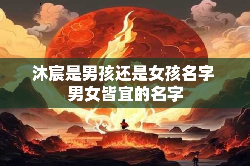 沐宸是男孩还是女孩名字 男女皆宜的名字