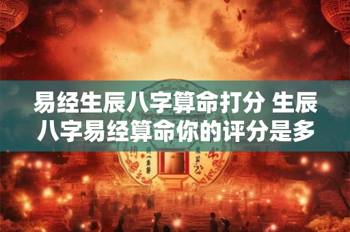 易经生辰八字算命打分 生辰八字易经算命你的评分是多少