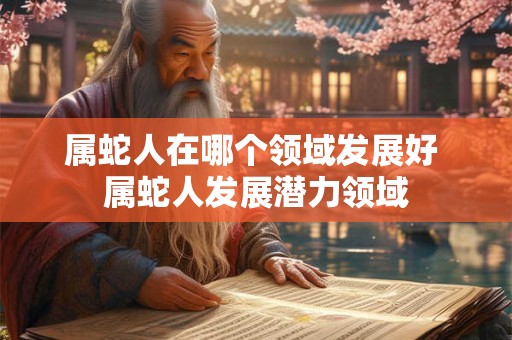 属蛇人在哪个领域发展好 属蛇人发展潜力领域