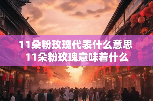 11朵粉玫瑰代表什么意思 11朵粉玫瑰意味着什么