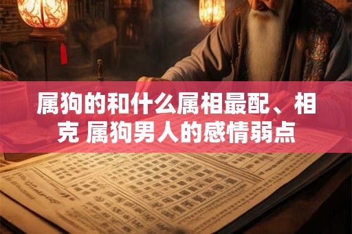 属狗的和什么属相最配、相克 属狗男人的感情弱点