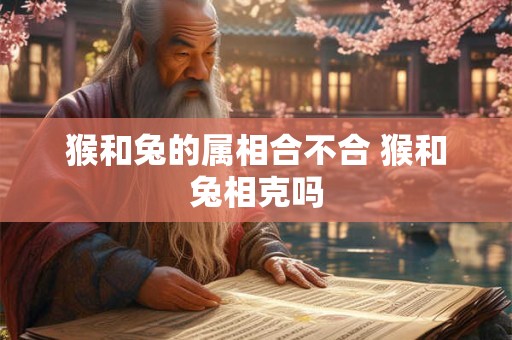 猴和兔的属相合不合 猴和兔相克吗