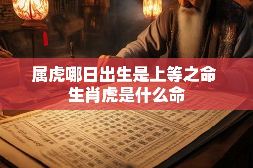 属虎哪日出生是上等之命 生肖虎是什么命