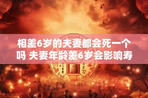 相差6岁的夫妻都会死一个吗 夫妻年龄差6岁会影响寿命吗