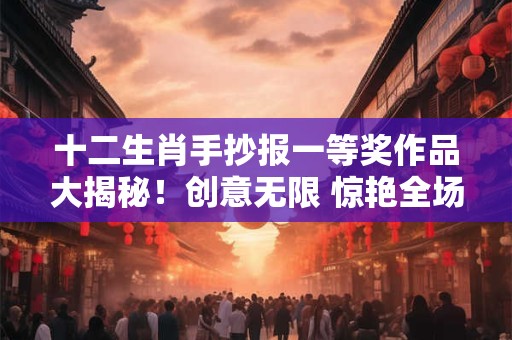 十二生肖手抄报一等奖作品大揭秘！创意无限 惊艳全场！