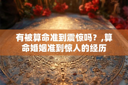 有被算命准到震惊吗？,算命婚姻准到惊人的经历