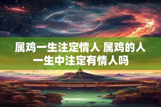 属鸡一生注定情人 属鸡的人一生中注定有情人吗