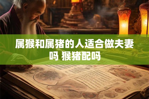 属猴和属猪的人适合做夫妻吗 猴猪配吗