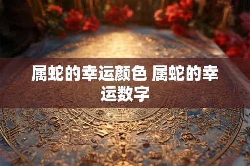 属蛇的幸运颜色 属蛇的幸运数字