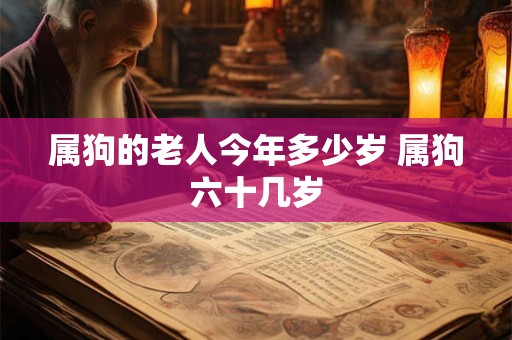 属狗的老人今年多少岁 属狗六十几岁