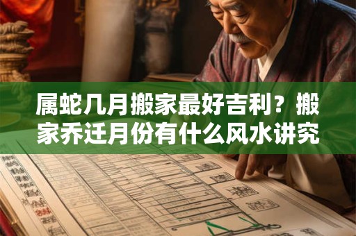 属蛇几月搬家最好吉利？搬家乔迁月份有什么风水讲究
