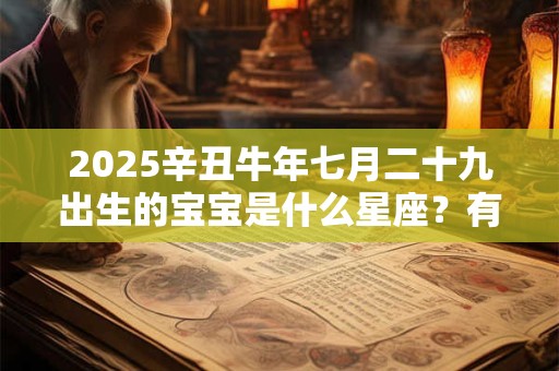 2025辛丑牛年七月二十九出生的宝宝是什么星座？有什么性格特点？