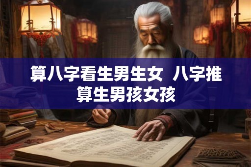 算八字看生男生女  八字推算生男孩女孩