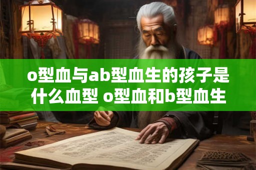 o型血与ab型血生的孩子是什么血型 o型血和b型血生的孩子