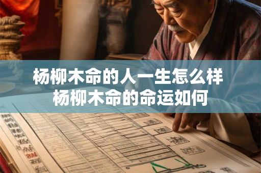 杨柳木命的人一生怎么样 杨柳木命的命运如何