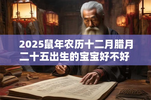 2025鼠年农历十二月腊月二十五出生的宝宝好不好 五行缺什么