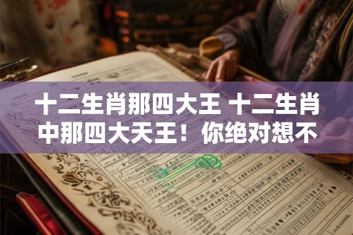 十二生肖那四大王 十二生肖中那四大天王！你绝对想不到！