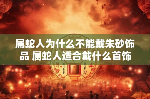 属蛇人为什么不能戴朱砂饰品 属蛇人适合戴什么首饰