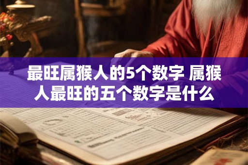最旺属猴人的5个数字 属猴人最旺的五个数字是什么