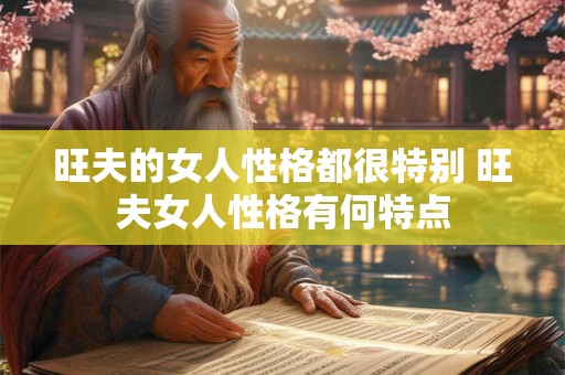 旺夫的女人性格都很特别 旺夫女人性格有何特点