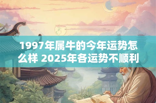 1997年属牛的今年运势怎么样 2025年各运势不顺利