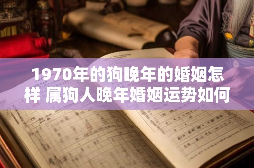 1970年的狗晚年的婚姻怎样 属狗人晚年婚姻运势如何