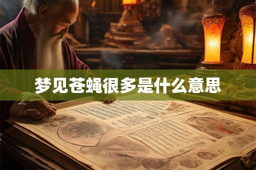 梦见苍蝇很多是什么意思