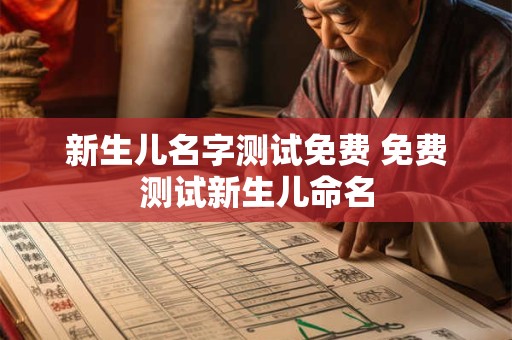 新生儿名字测试免费 免费测试新生儿命名