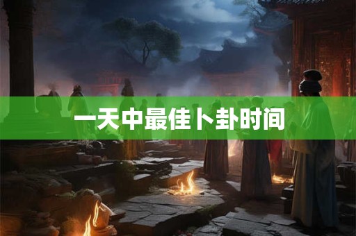 一天中最佳卜卦时间