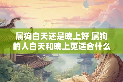 属狗白天还是晚上好 属狗的人白天和晚上更适合什么活动