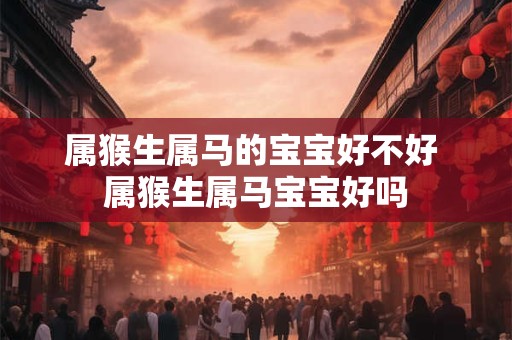 属猴生属马的宝宝好不好 属猴生属马宝宝好吗