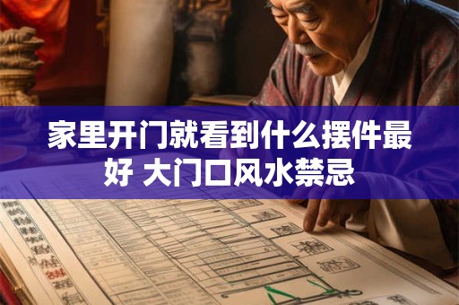 家里开门就看到什么摆件最好 大门口风水禁忌