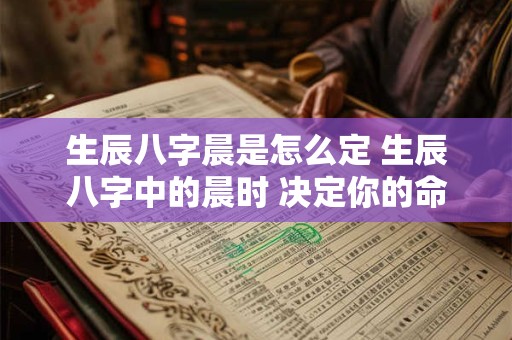 生辰八字晨是怎么定 生辰八字中的晨时 决定你的命运走向！