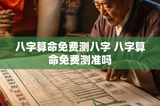 八字算命免费测八字 八字算命免费测准吗
