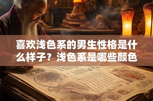 喜欢浅色系的男生性格是什么样子？浅色系是哪些颜色