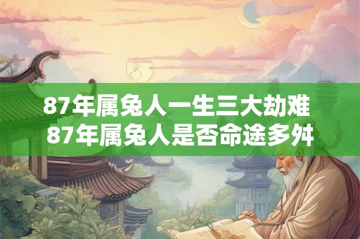 87年属兔人一生三大劫难 87年属兔人是否命途多舛