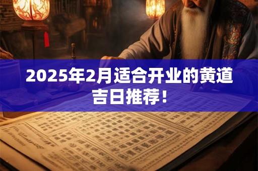 2025年2月适合开业的黄道吉日推荐！