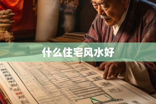 什么住宅风水好