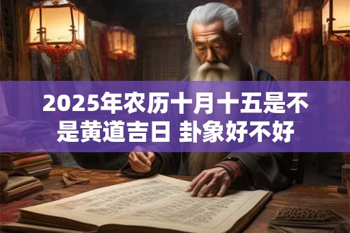 2025年农历十月十五是不是黄道吉日 卦象好不好