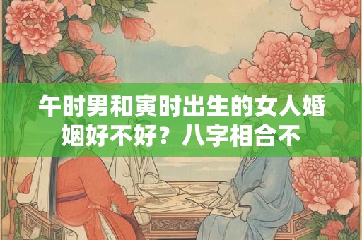 午时男和寅时出生的女人婚姻好不好？八字相合不