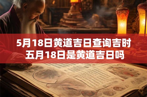 5月18日黄道吉日查询吉时 五月18日是黄道吉日吗