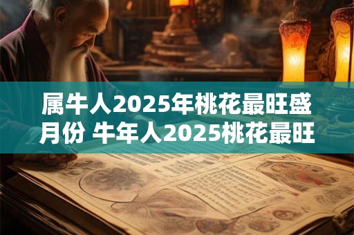属牛人2025年桃花最旺盛月份 牛年人2025桃花最旺月