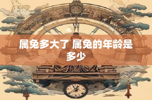 属兔多大了 属兔的年龄是多少