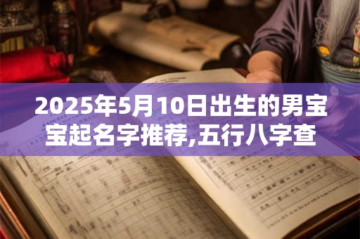 2025年5月10日出生的男宝宝起名字推荐,五行八字查询