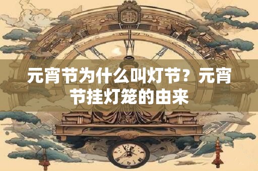元宵节为什么叫灯节？元宵节挂灯笼的由来
