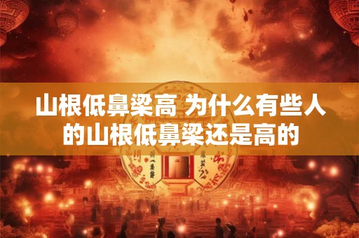 山根低鼻梁高 为什么有些人的山根低鼻梁还是高的