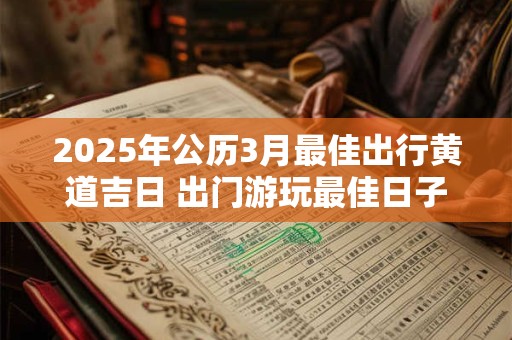 2025年公历3月最佳出行黄道吉日 出门游玩最佳日子