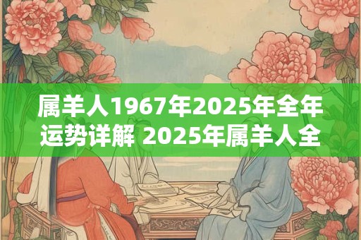 属羊人1967年2025年全年运势详解 2025年属羊人全年运势如何